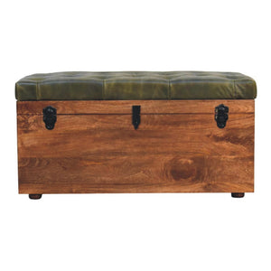 Roasted Almond Storage Trunk Bench Bench