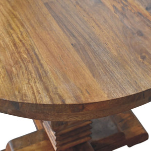 Round Pedestal Dining Table Bench