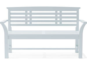 Sakura 2-Seater Teak Bench In White Finish Susan