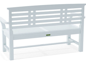 Sakura 2-Seater Teak Bench In White Finish Susan