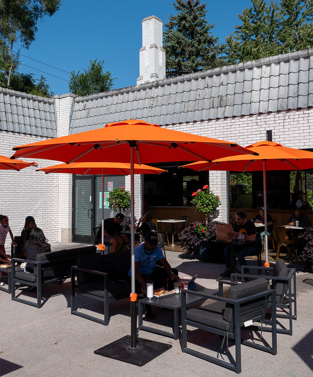 Shadowspec Oasis™ 7’ Square Umbrella / Commercial Market Umbrella Umbrella &amp; Canopy