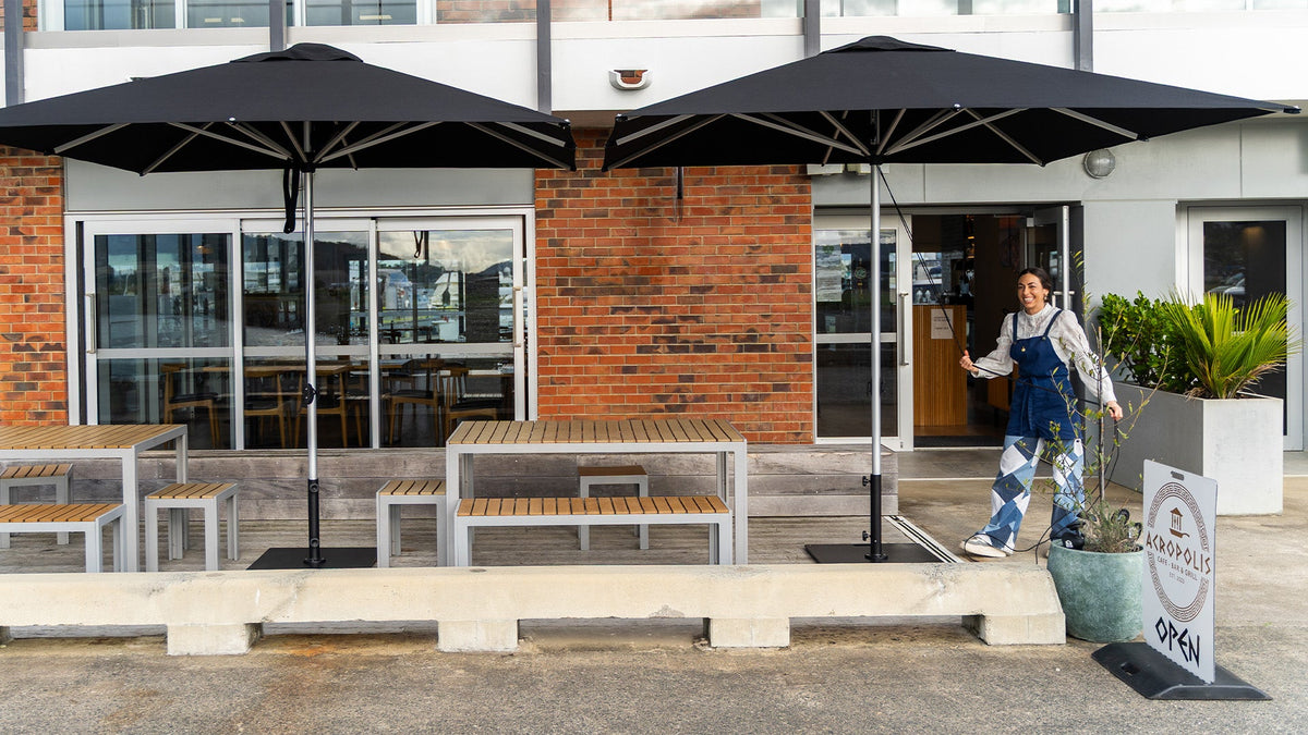 Shadowspec Oasis™ 7’ Square Umbrella / Commercial Market Umbrella Umbrella &amp; Canopy