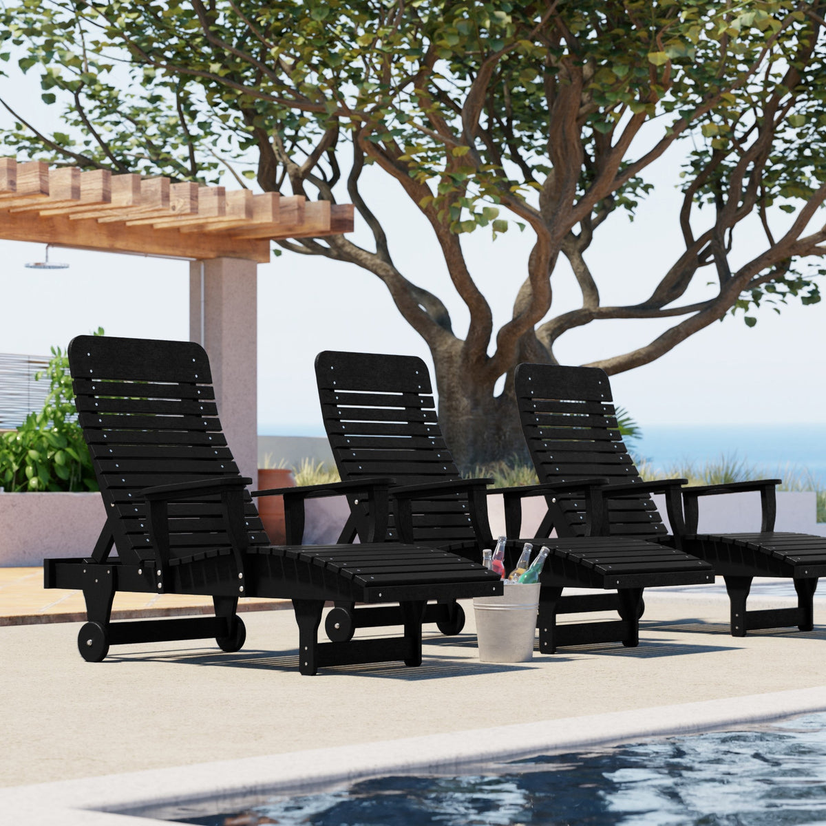 Signature Chaise Lounge Garden Bench