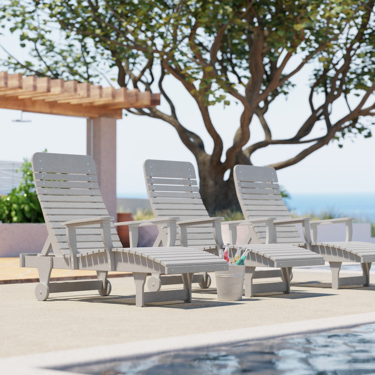 Signature Chaise Lounge Garden Bench