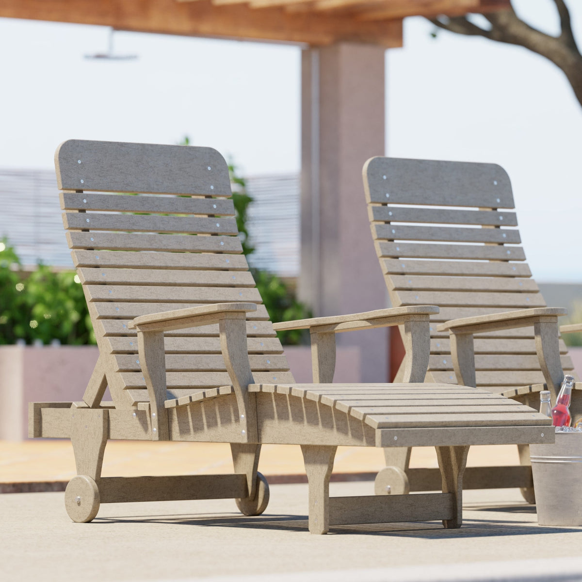Signature Chaise Lounge Garden Bench