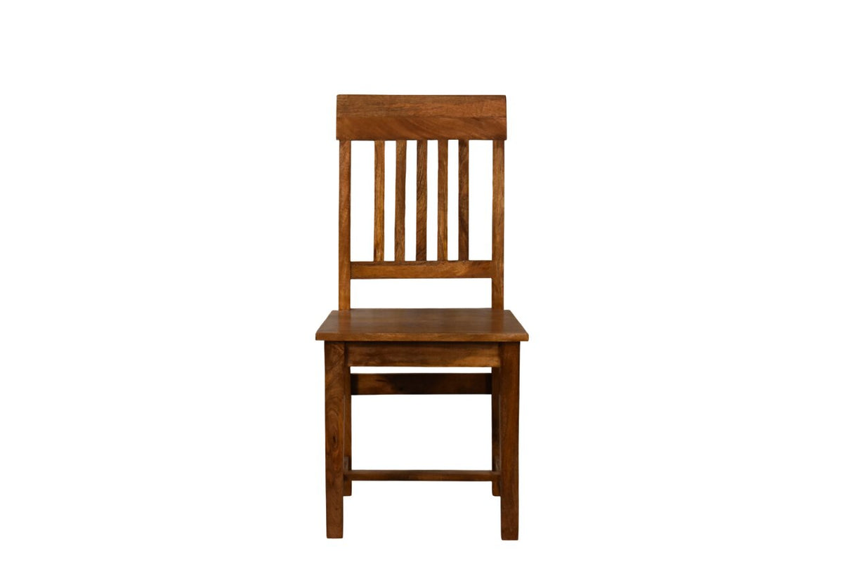 Slatted Back Dining Chair Bench