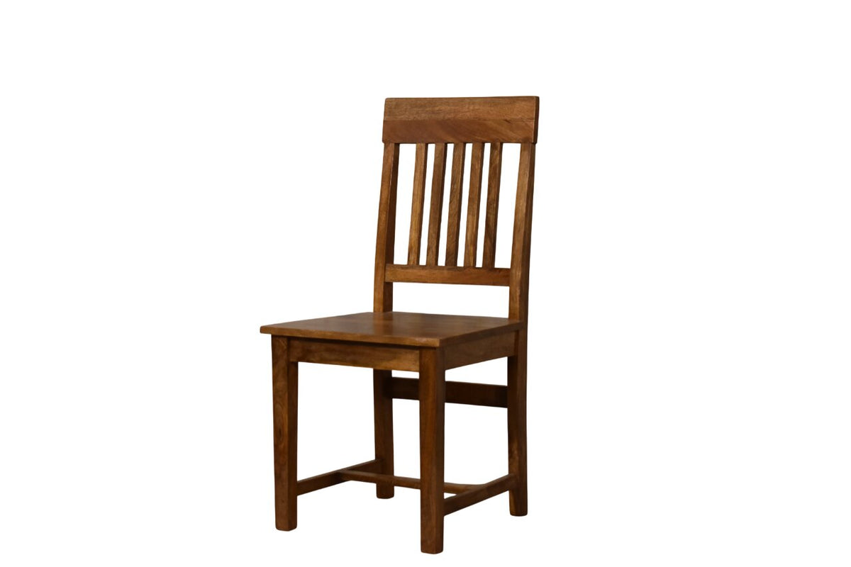 Slatted Back Dining Chair Bench