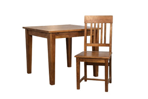 Slatted Back Dining Chair Bench