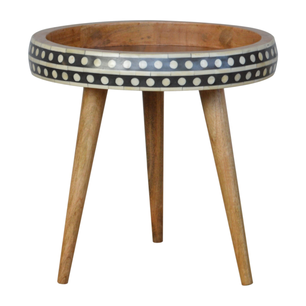 Small Dotted End Table Bench