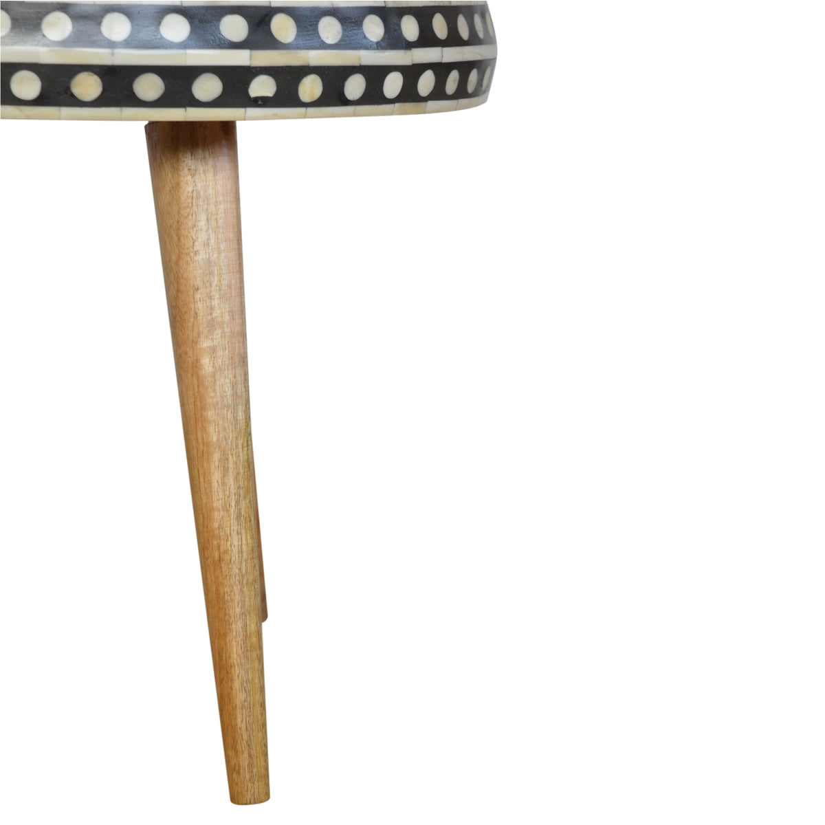 Small Dotted End Table Bench