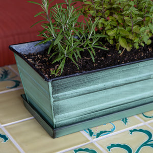 Bloom Box Garden Growing Kit, Medium Nantucket Blue Achla Designs