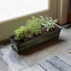 Bloom Box Garden Growing Kit, Medium Nantucket Blue Achla Designs