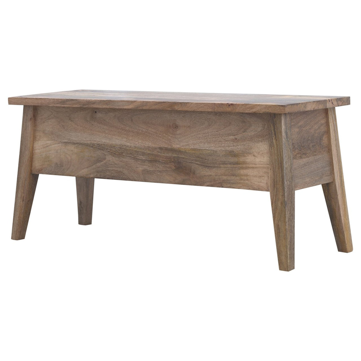 Solid Wood Lid Up Storage Bench Bench