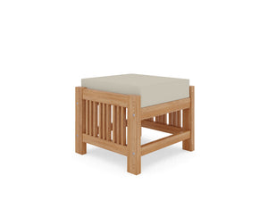 Sylvie 5-Piece Teak Outdoor Patio Deep Seating Set with Subrella Charcoal Cushions Outdoor deep seating