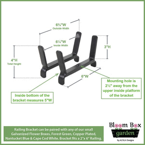 Bloom Box Garden Growing Kit with Clamp-On Brackets Achla Designs