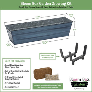 Bloom Box Garden Growing Kit with Clamp-On Brackets Achla Designs
