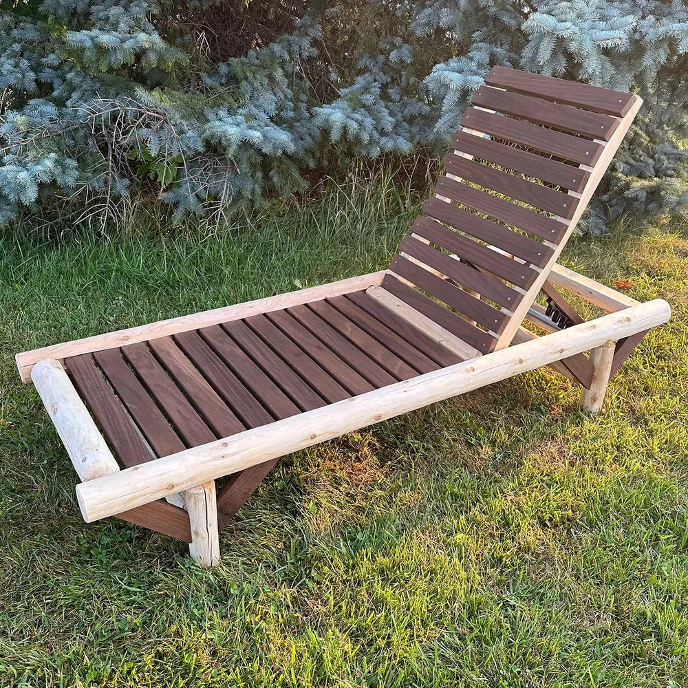 ThermaFusion Cedar Log Chaise Lounge Lounge Chair