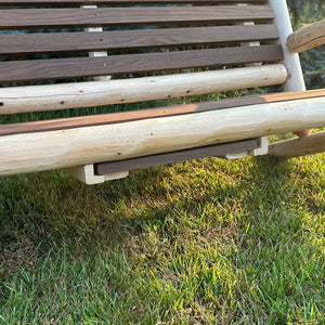 ThermaFusion Cedar Log Yard Swing Lounge Chair