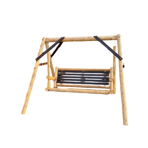 ThermaFusion Cedar Log Yard Swing Lounge Chair 4ft / Yard Swing Without Additional Table