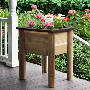ThermaFusion Cedar Square Planter Box Lounge Chair