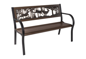 Tube Steel Bucks Bench outdoor furniture
