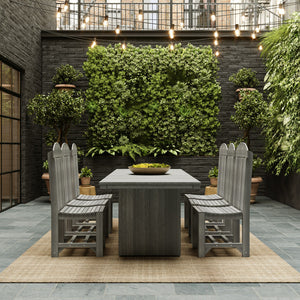 Urban Dining Table (3' x 10' Rectangular) by LuxCraft Armchair