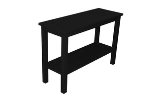 Versaloft Console Table with Shelf Console Table Versaloft Console Table with Shelf / Black Paint