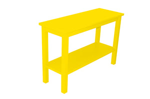 Versaloft Console Table with Shelf Console Table Versaloft Console Table with Shelf / Canary Yellow Paint