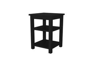 Versaloft Night Stand with 2 Shelves Console Table Versaloft Night Stand With 2 Shelves / Black Paint