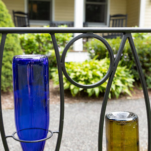 Vinifera Fence Sections – Pack of 2 - Elegant Wine Bottle Garden Border Fence Section
