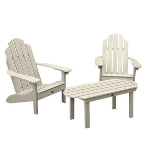 2 Classic Westport Adirondack Chairs with 1 Classic Westport Conversation Table Conversation Set