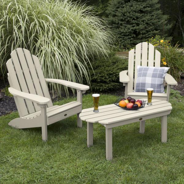 2 Classic Westport Adirondack Chairs with 1 Classic Westport Conversation Table Conversation Set