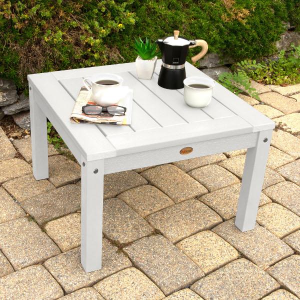 2 Lehigh Garden Chairs with 1 Square Side Table Garden Chair with Side table