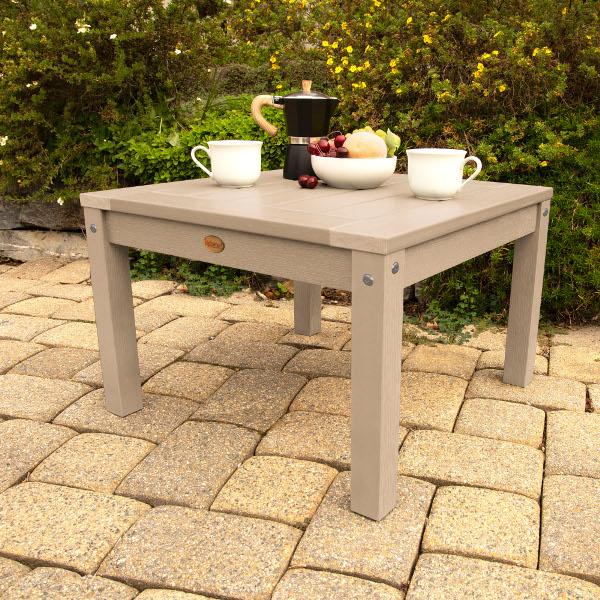 2 Lehigh Garden Chairs with 1 Square Side Table Garden Chair with Side table