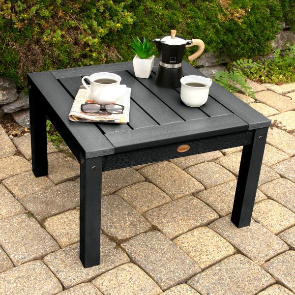 2 Lehigh Garden Chairs with 1 Square Side Table Garden Chair with Side table