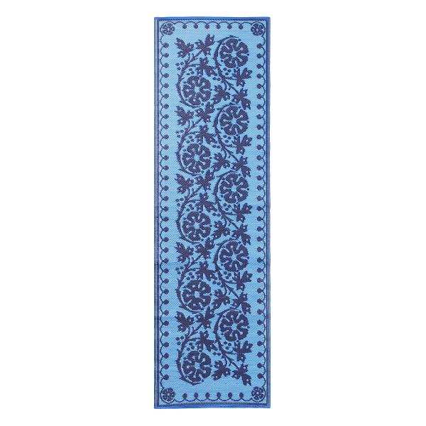 2 x 8 ft Cinquefoil Floor Mat Floor Mat Navy