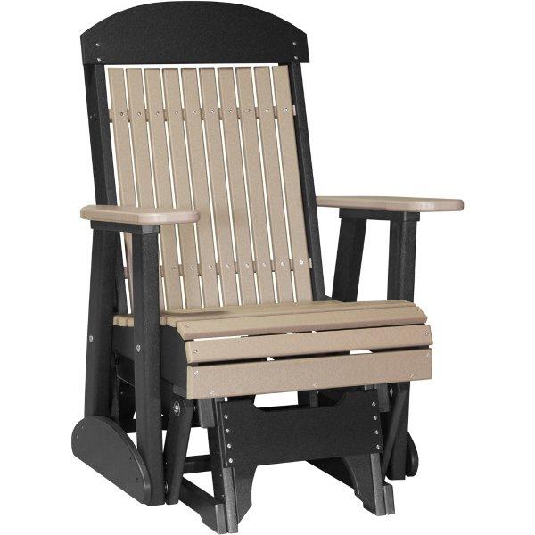 2ft Classic Glider Chair Glider Chair Weatherwood &amp; Black