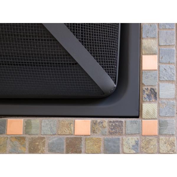 30-Inch Square Slate Tile Wood Burning Fire Pit Fire Pits