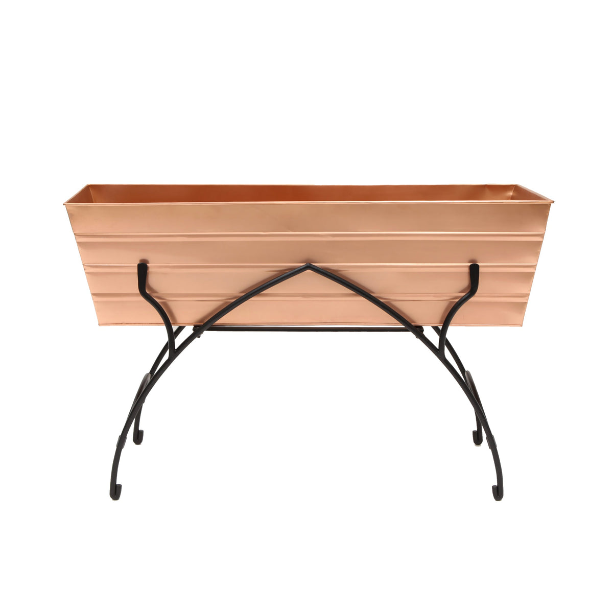 36" Green Flower Box with Bella Stand Flower Box Copper / Large