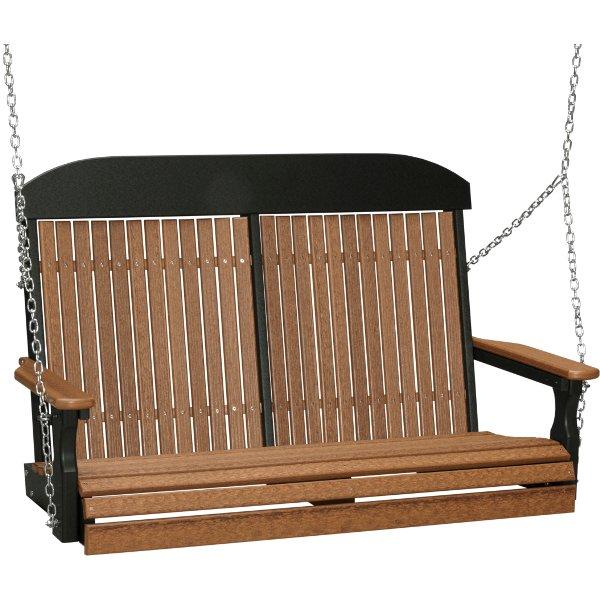 4ft Classic Swing Swing Antique Mahogany &amp; Black