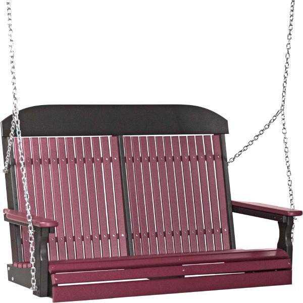 4ft Classic Swing Swing Cherrywood &amp; Black