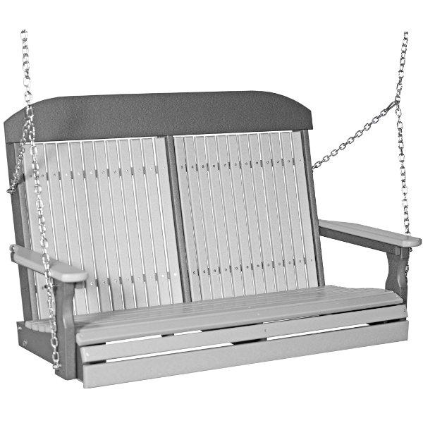 4ft Classic Swing Swing Dove Gray &amp; Slate