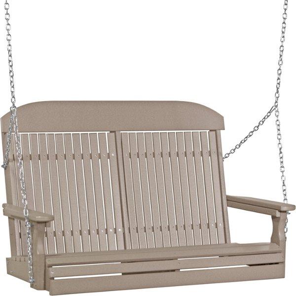 4ft Classic Swing Swing Weatherwood