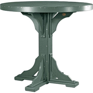 Poly 4 ft Round Table (Bar Height) by LuxCraft