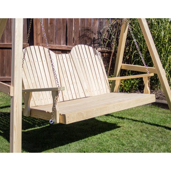 60" Treated Pine Curveback Swingbed