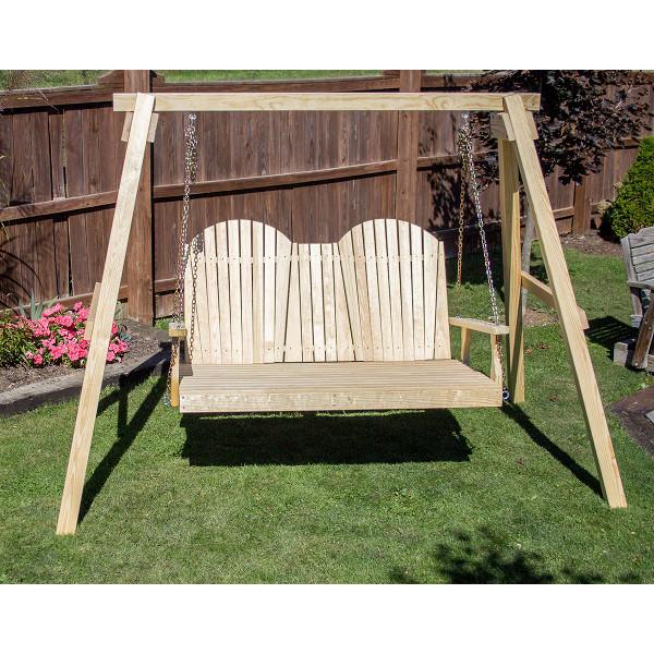 60" Treated Pine Curveback Swingbed