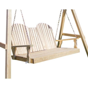 60" Treated Pine Curveback Swingbed