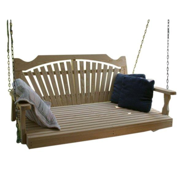 64" Treated Pine Fanback Swingbed