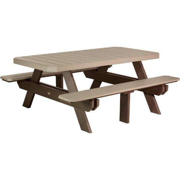 Poly 6ft Rectangular Picnic Table