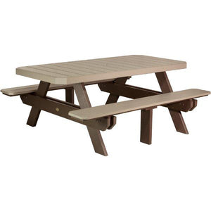 Poly 6ft Rectangular Picnic Table